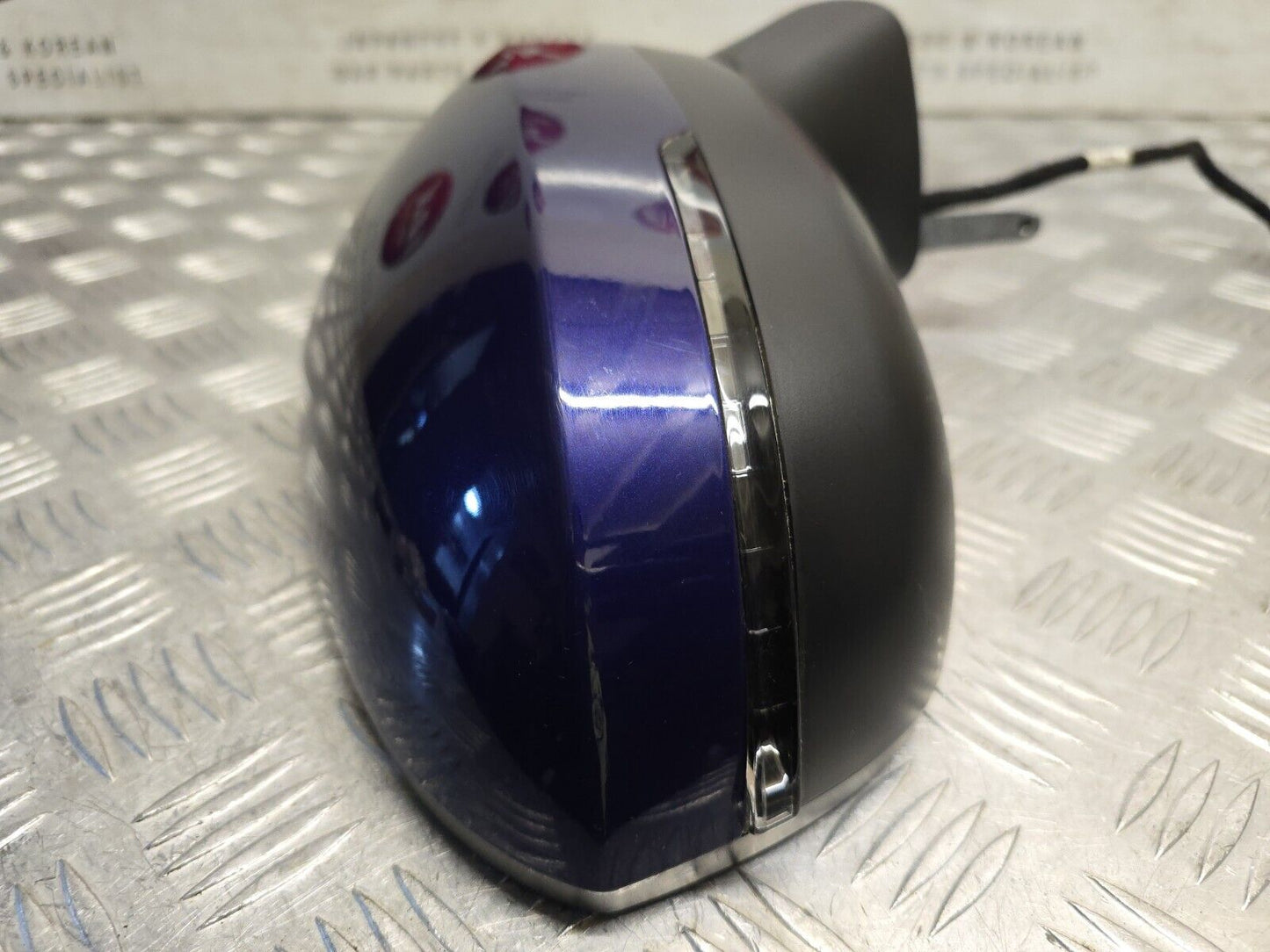 NISSAN QASHQAI J12 2021-2024 DRIVERS SIDE POWER FOLD BLIND SPOT MIRROR RBN BLUE