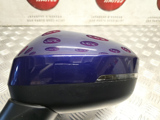 NISSAN QASHQAI J12 2021-2024 PASSENGERS POWER FOLD BLIND SPOT MIRROR RBN BLUE