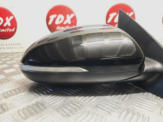 KIA OPTIMA JF 2016-2019 GENUINE DRIVERS SIDE POWER FOLD MIRROR ABP AURORA BLACK