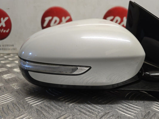 KIA SPORTAGE MK4 2016-2019 DRIVERS SIDE POWER FOLD MIRROR HW WHITE 87620-F1330