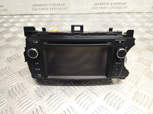 TOYOTA YARIS MK3 2012-2015 GENUINE SAT NAV CD RADIO MEDIA HEAD UNIT 86140-0D020