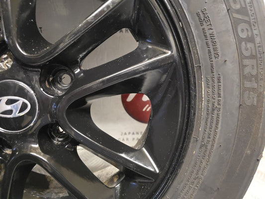 HYUNDAI I30 MK2 15" INCH 2012-2017 BLACK ALLOY WHEEL 7.2MM 195/65/15 52910-A5150