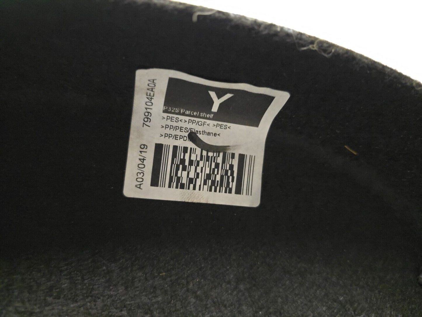 NISSAN QASHQAI J11 MK2 2014-2021 PARCEL SHELF LUGGAGE LOAD COVER 799104EA0A 2