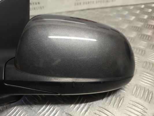 HYUNDAI I10 MK1 2007-2013 PASSENGERS MANUAL FOLD ELECTRIC WING MIRROR SAE GREY