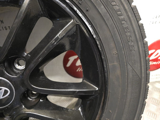 HYUNDAI I30 MK2 15" INCH 2012-2017 BLACK ALLOY WHEEL 6.3MM 195/65/15 52910-A5150