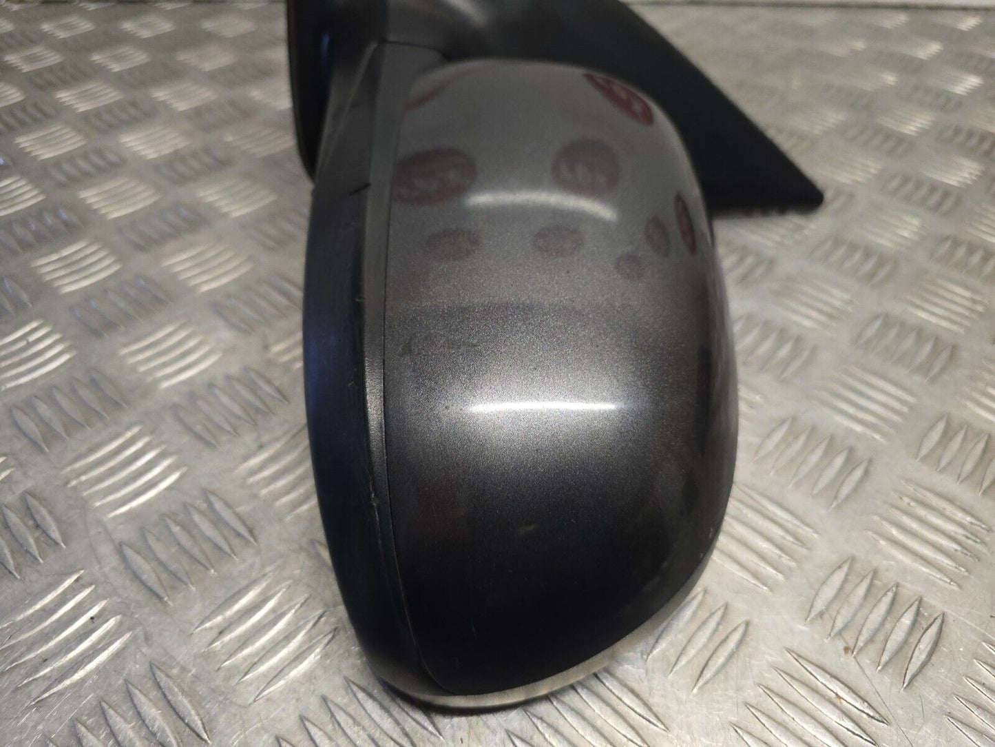 HYUNDAI I10 MK1 2007-2013 PASSENGERS MANUAL FOLD ELECTRIC WING MIRROR SAE GREY