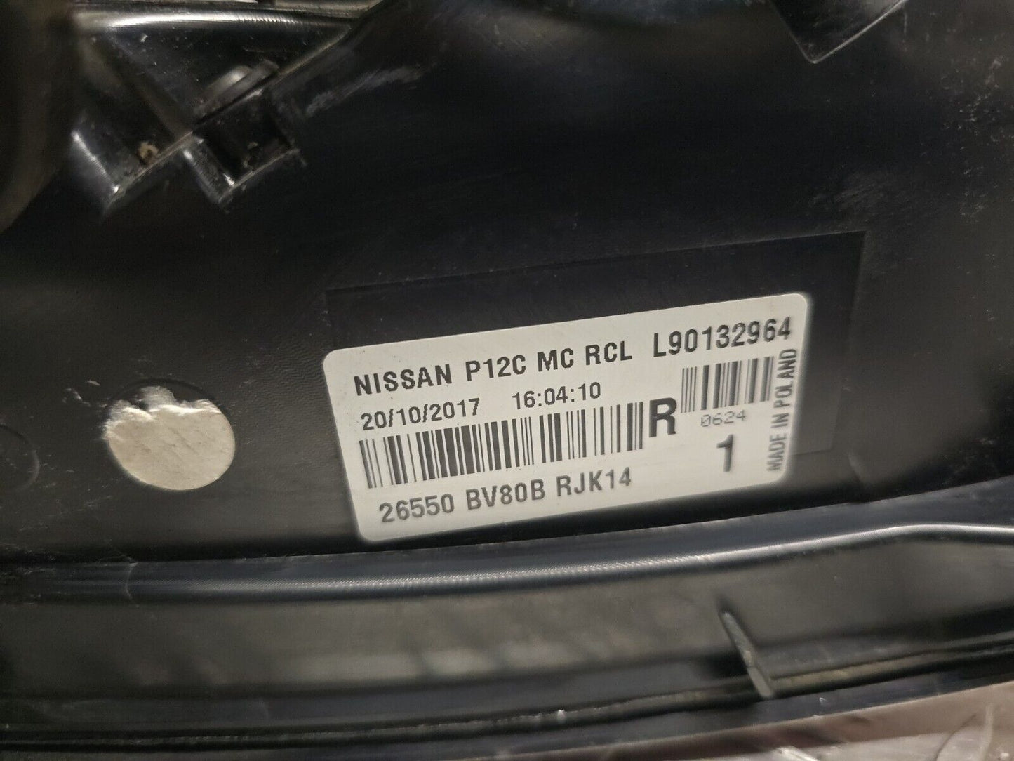 NISSAN JUKE F15 2014-2019 FACELIFT GENUINE DRIVERS SIDE REAR OUTER BODY LIGHT