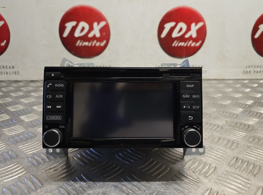 NISSAN JUKE 2014-2019 CAMERA SAT NAV MEDIA STEREO HEAD UNIT + SD MAP 25915BV80A