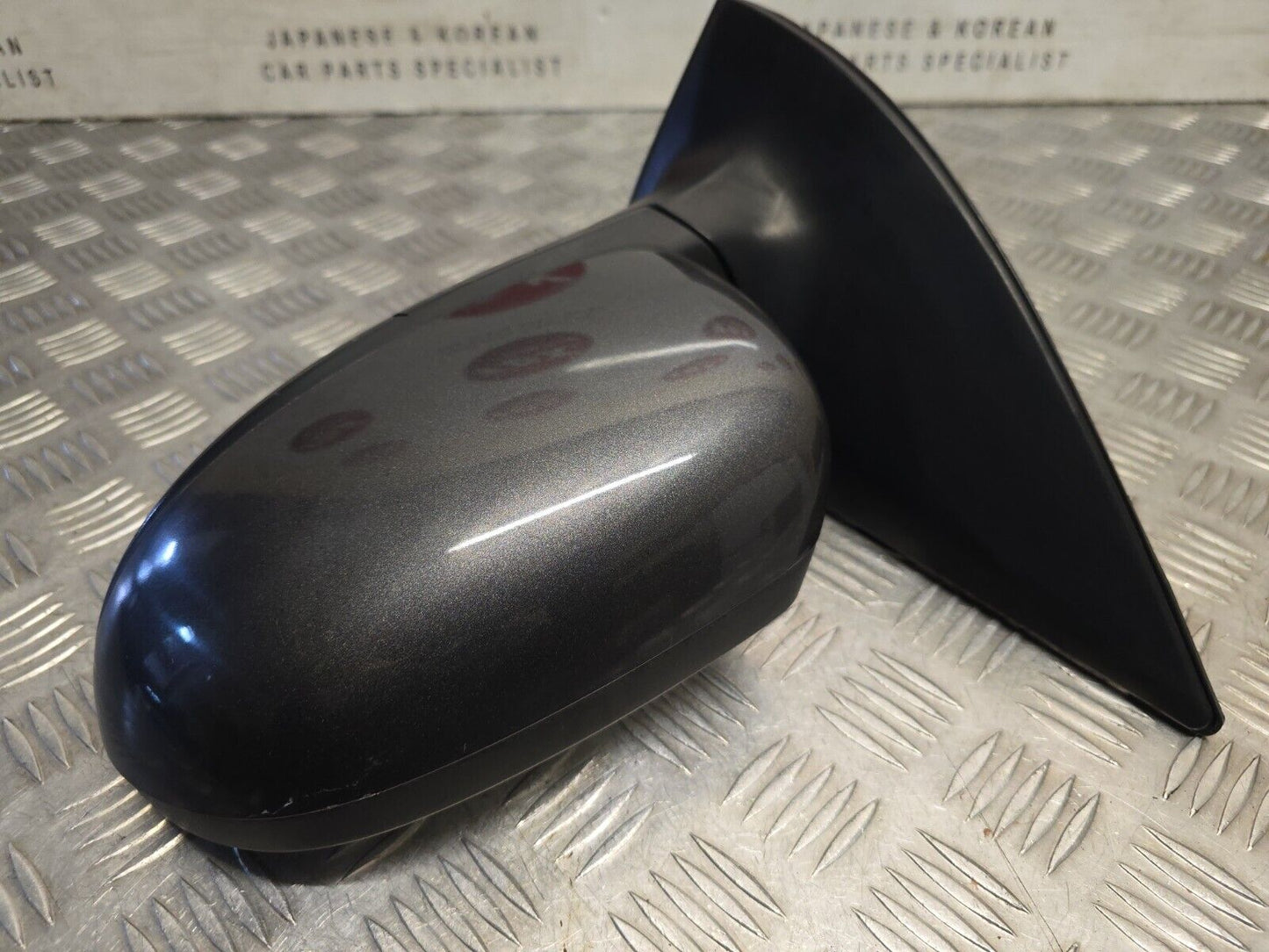 HYUNDAI I10 MK1 2007-2013 PASSENGERS MANUAL FOLD ELECTRIC WING MIRROR SAE GREY