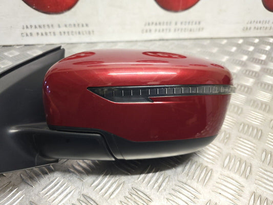 NISSAN QASHQAI J11 2014-2021 GENUINE PASSENGER SIDE POWER FOLD MIRROR NAJ RED