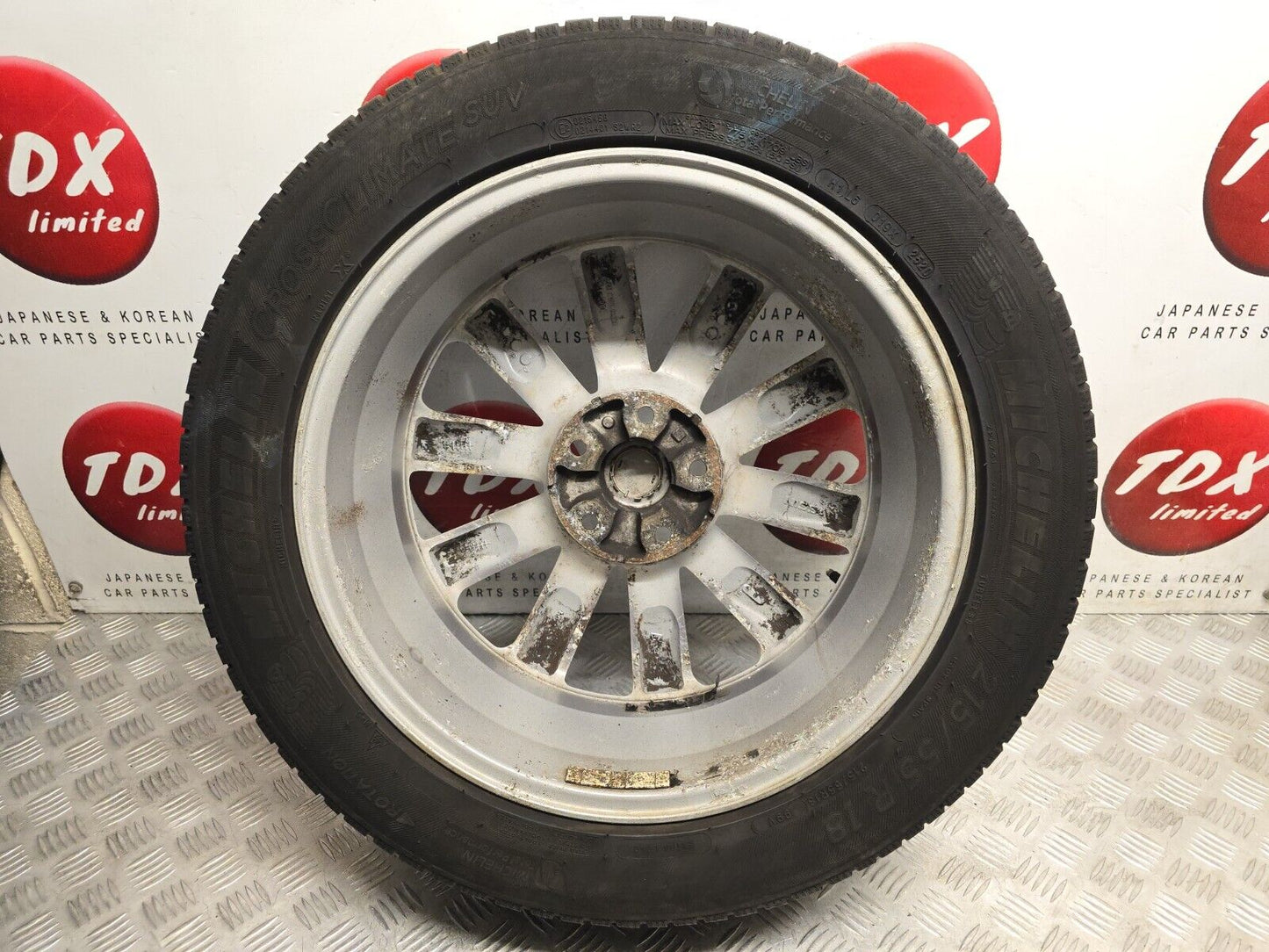 NISSAN QASHQAI J10 2007-2013 18" INCH GREY DIAMOND CUT ALLOY WHEEL 5MM 215/55/18