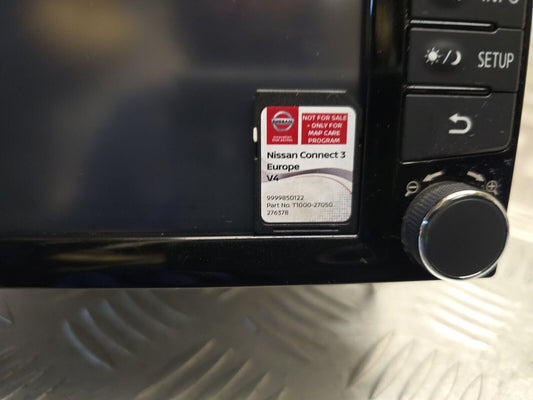 NISSAN JUKE 2014-2019 CAMERA SAT NAV MEDIA STEREO HEAD UNIT + SD CARD 25915BV80A