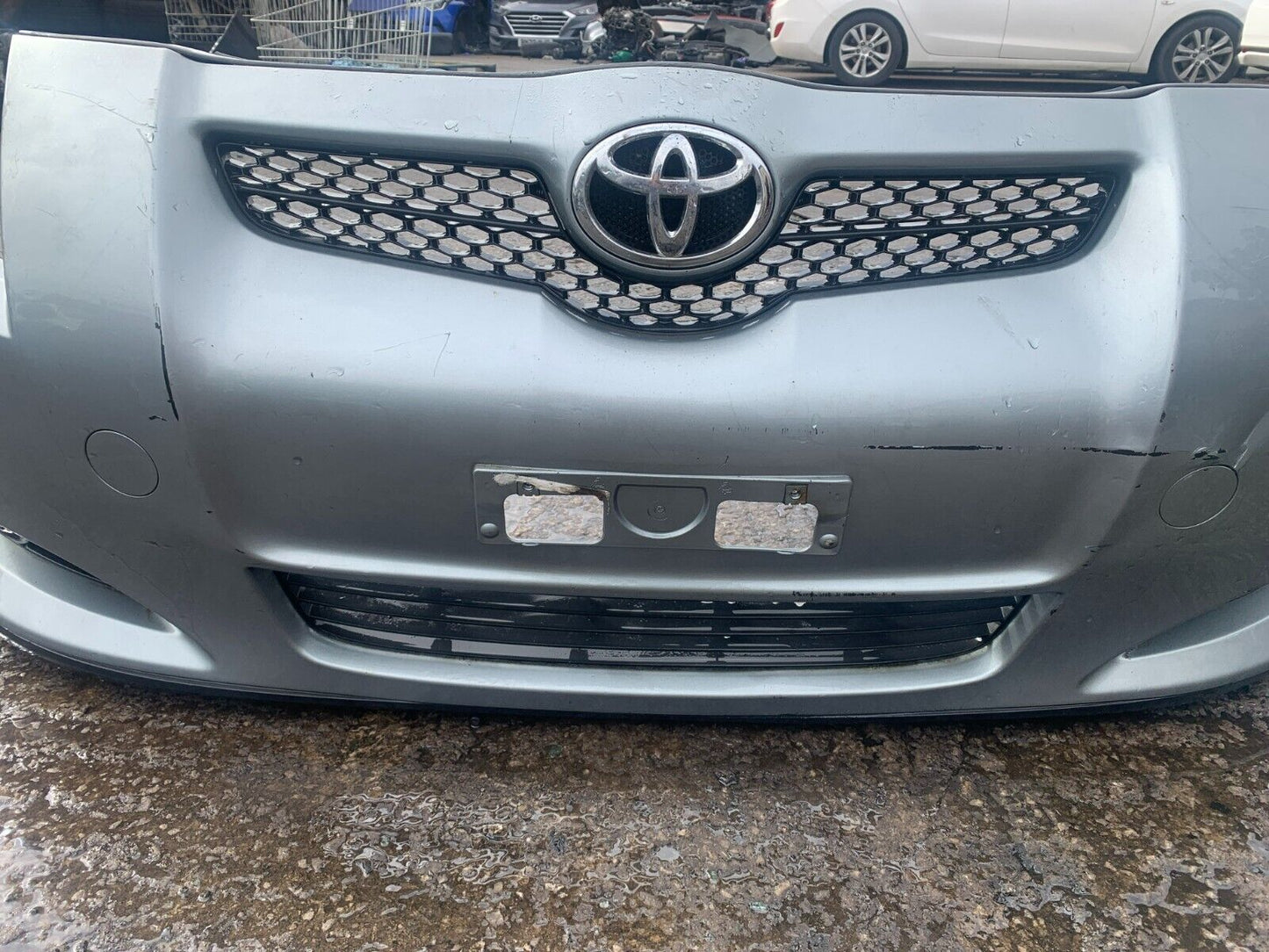TOYOTA AURIS MK1 2007-2010 GENUINE PRE-FACELIFT COMPLETE FRONT BUMPER GREY