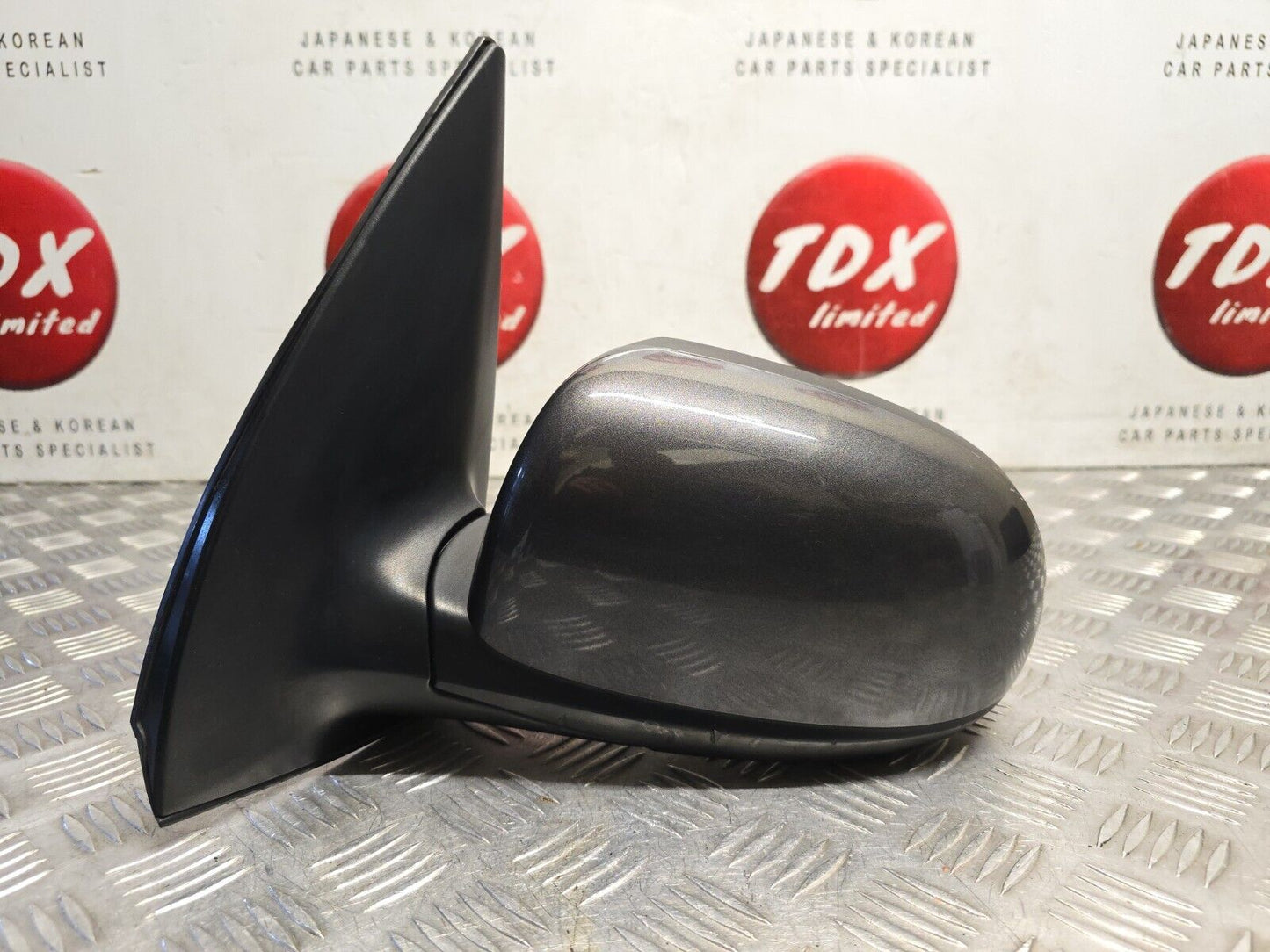 HYUNDAI I10 MK1 2007-2013 PASSENGERS MANUAL FOLD ELECTRIC WING MIRROR SAE GREY