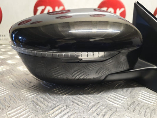 NISSAN QASHQAI J11 2014-2021 GENUINE DRIVERS SIDE POWER FOLD MIRROR Z11 BLACK