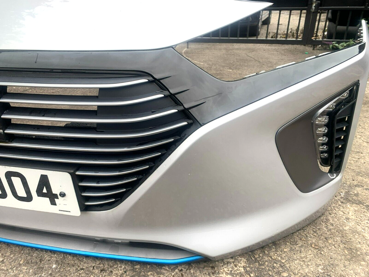 HYUNDAI IONIQ AE 2017-2020 GENUINE PRE-FACELIFT COMPLETE FRONT BUMPER T8S SILVER