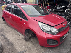 Kia Rio Hatchback MK3 2012-2017 Genuine Driver Side Front Door Shell Red Geb - photo 1 of 8