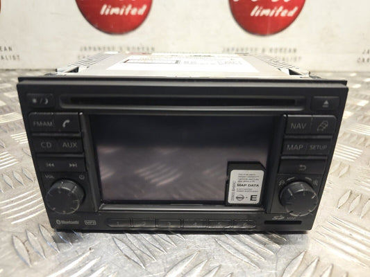 NISSAN QASHQAI 2010-2013 SAT NAV MULTIMEDIA STEREO HEAD UNIT + SD MAP 25915BH10C