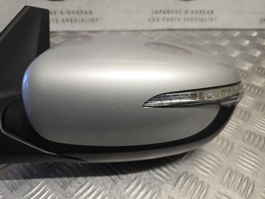 Kia Carens Rp Mk3 2013-2019 Passengers Power Fold Puddle Light Mirror 3D Silver 2
