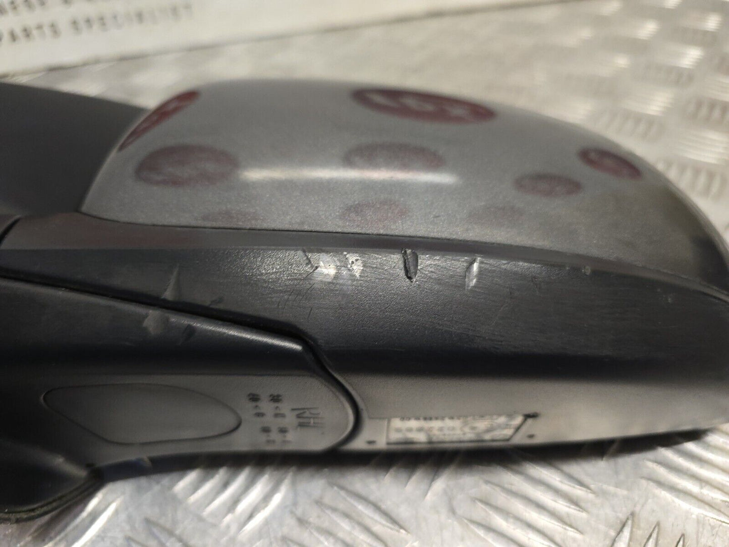 HYUNDAI I10 MK1 2007-2013 PASSENGERS MANUAL FOLD ELECTRIC WING MIRROR SAE GREY