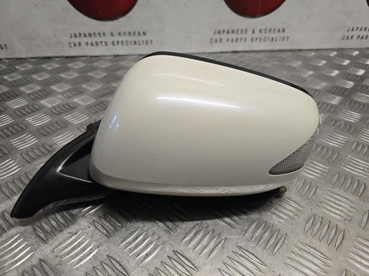HONDA JAZZ MK3 2009-2015 GENUINE PASSENGERS SIDE POWER FOLD WING MIRROR WHITE