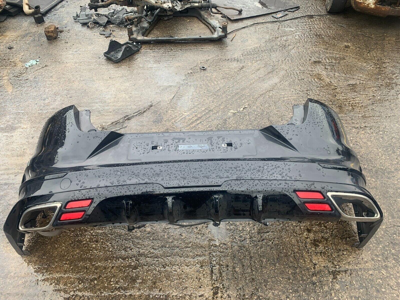 KIA PROCEED GT MK3 2019 2022 PRE FACELIFT GENUINE REAR BUMPER 1K BLACK kia-proceed-gt-mk3-2019-2022-pre-facelift-genuine-rear-bumper-1k-black