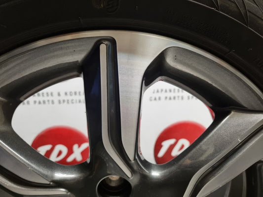 HYUNDAI IX20 2010-2019 16" INCH DIAMOND CUT ALLOY WHEEL 8MM 205/55/16 529101K650