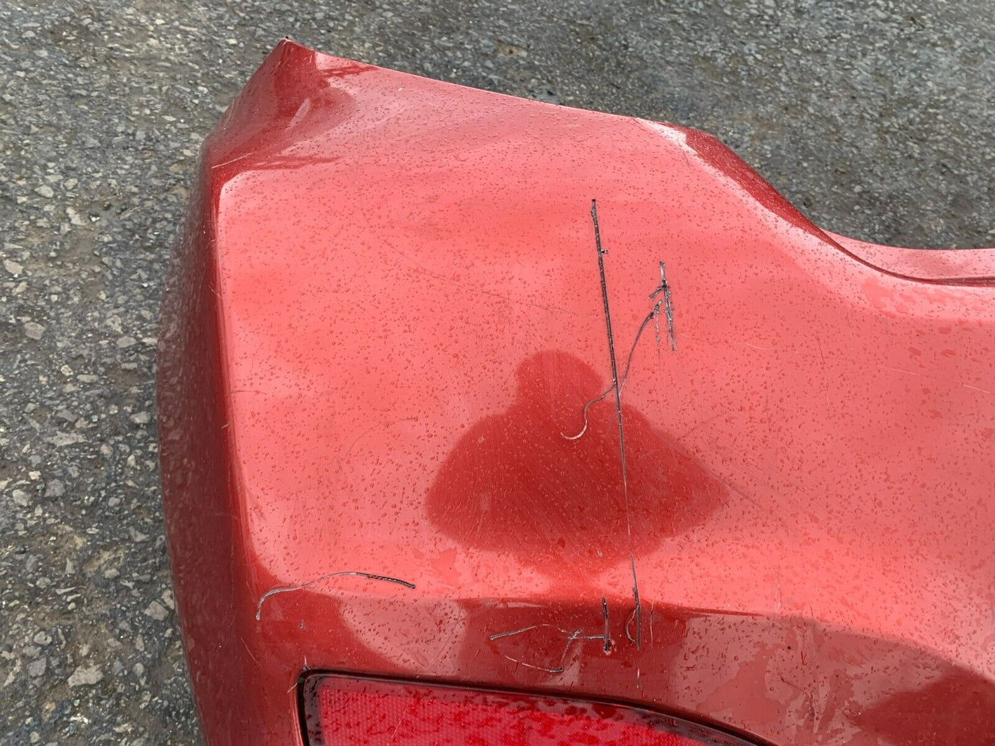 TOYOTA YARIS 2012-2015 PRE-FACELIFT GENUINE REAR BUMPER IN RED