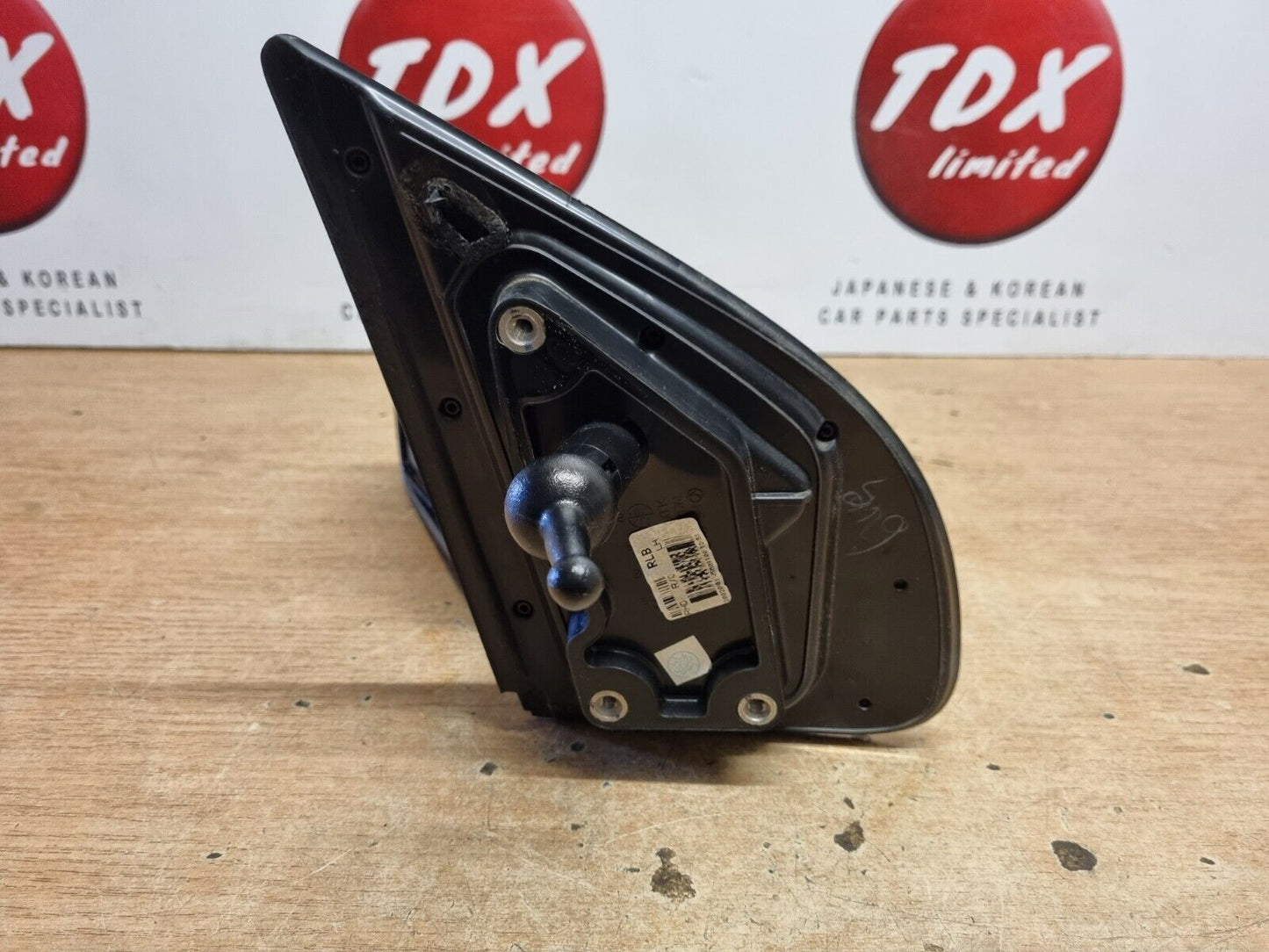 HYUNDAI I20 MK1 2008-2014 GENUINE PASSENGERS SIDE MANUAL WING MIRROR IN BLACK