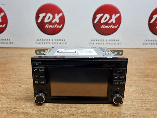 NISSAN NOTE E12 2013-2017 GENUINE SAT NAV CD STEREO HEAD UNIT SD MAP 259153HN2A