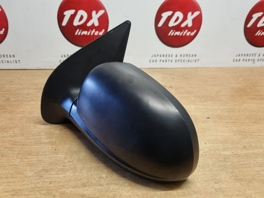 HYUNDAI I20 MK1 2008-2014 GENUINE PASSENGERS SIDE MANUAL WING MIRROR IN BLACK