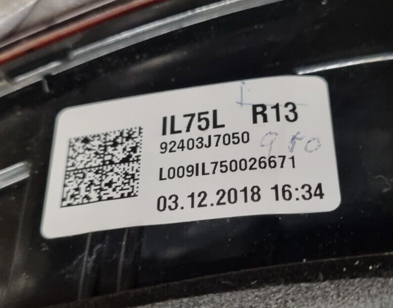 Kia Ceed Mk3 2019-2022 Hatch Genuine Passengers Rear Inner Tail Led Brake Light 7