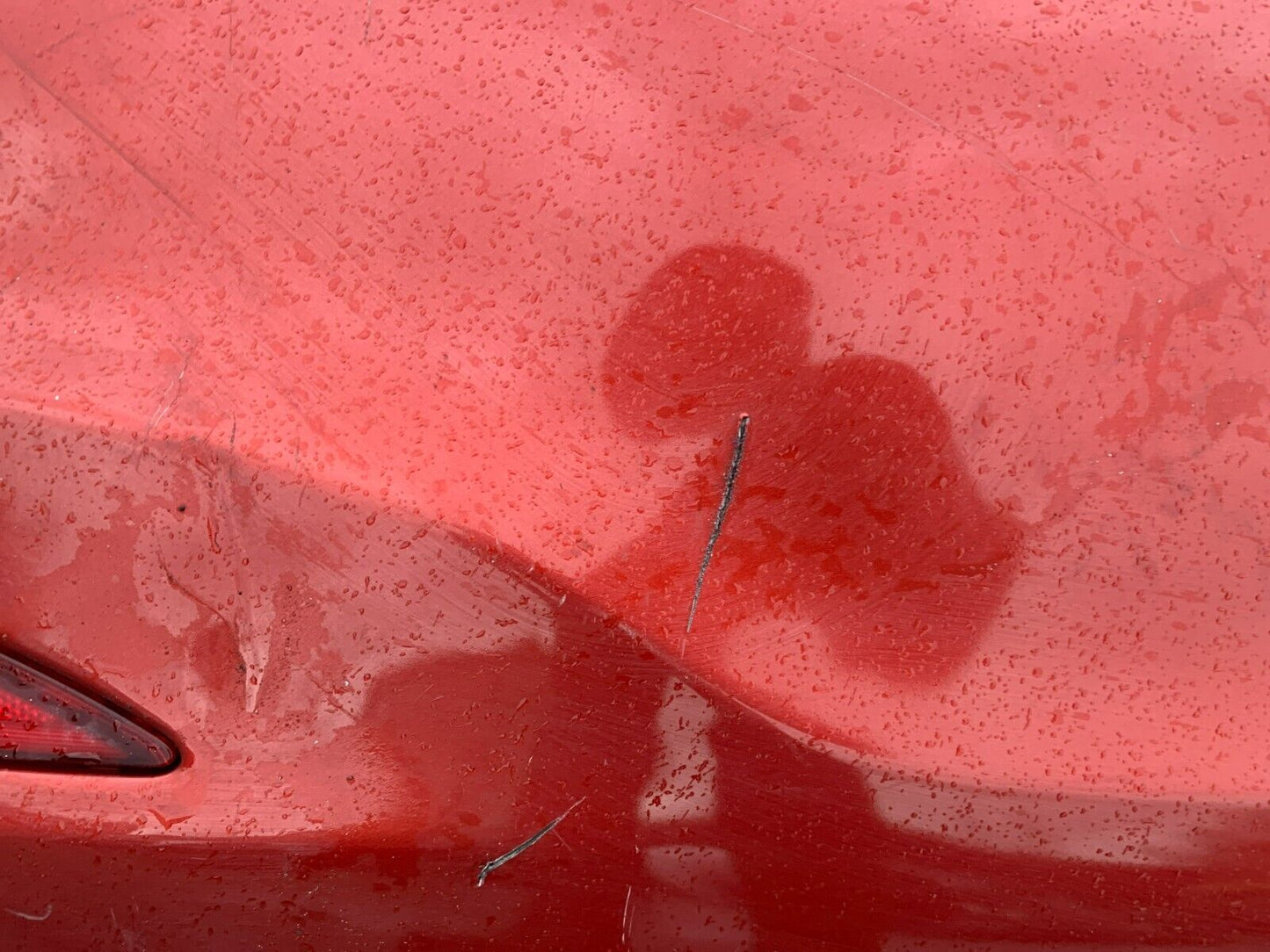 TOYOTA YARIS 2012-2015 PRE-FACELIFT GENUINE REAR BUMPER IN RED