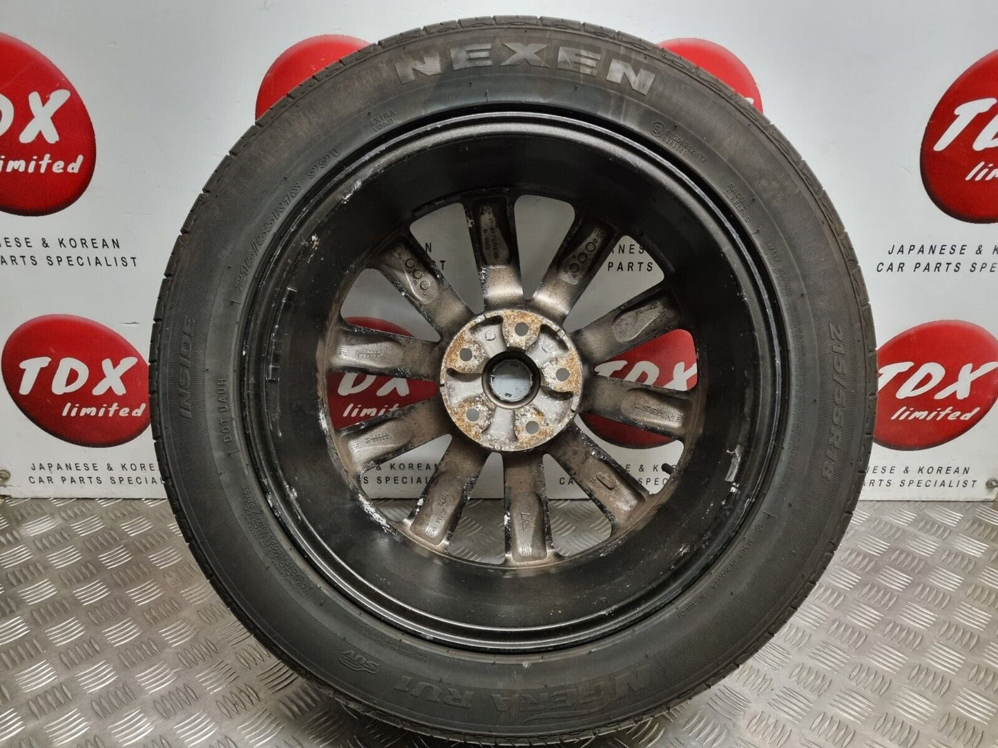 NISSAN QASHQAI J10 2007-2013 18 INCH DIAMOND CUT ALLOY WHEEL 6MM 215/55/18 JD18A