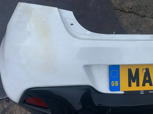 MAZDA 2 2008-2014 GENUINE REAR BUMPER WHITE COLLECTION