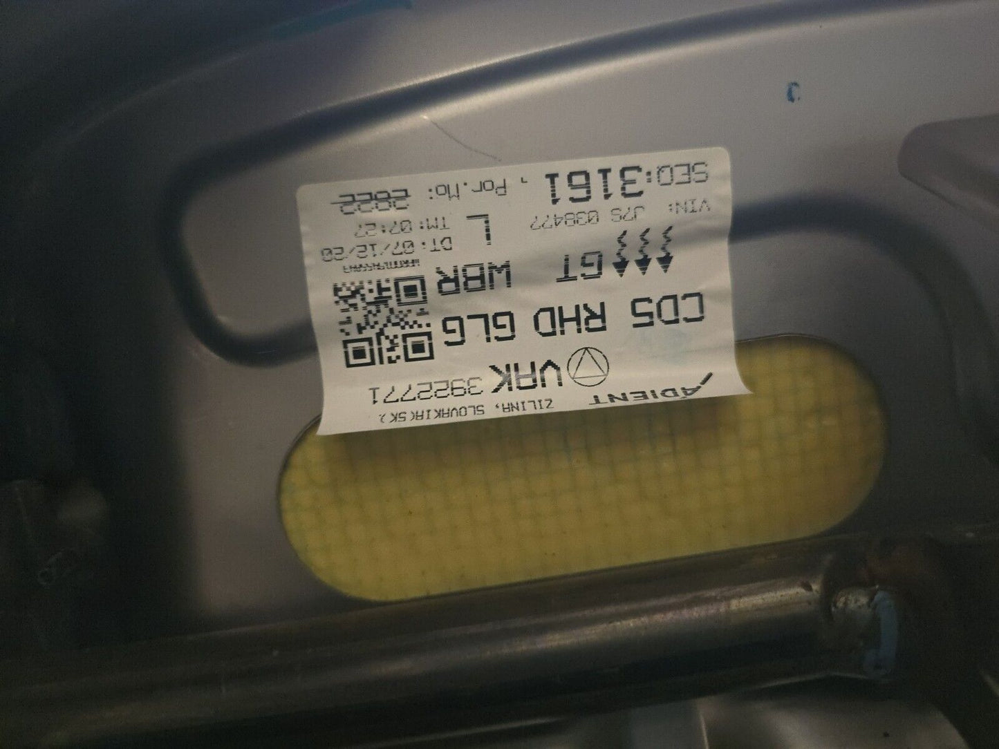 KIA PROCEED GT 2019-2022 GENUINE HALF CLOTH HALF LEATHER MANUAL DRIVER SEAT