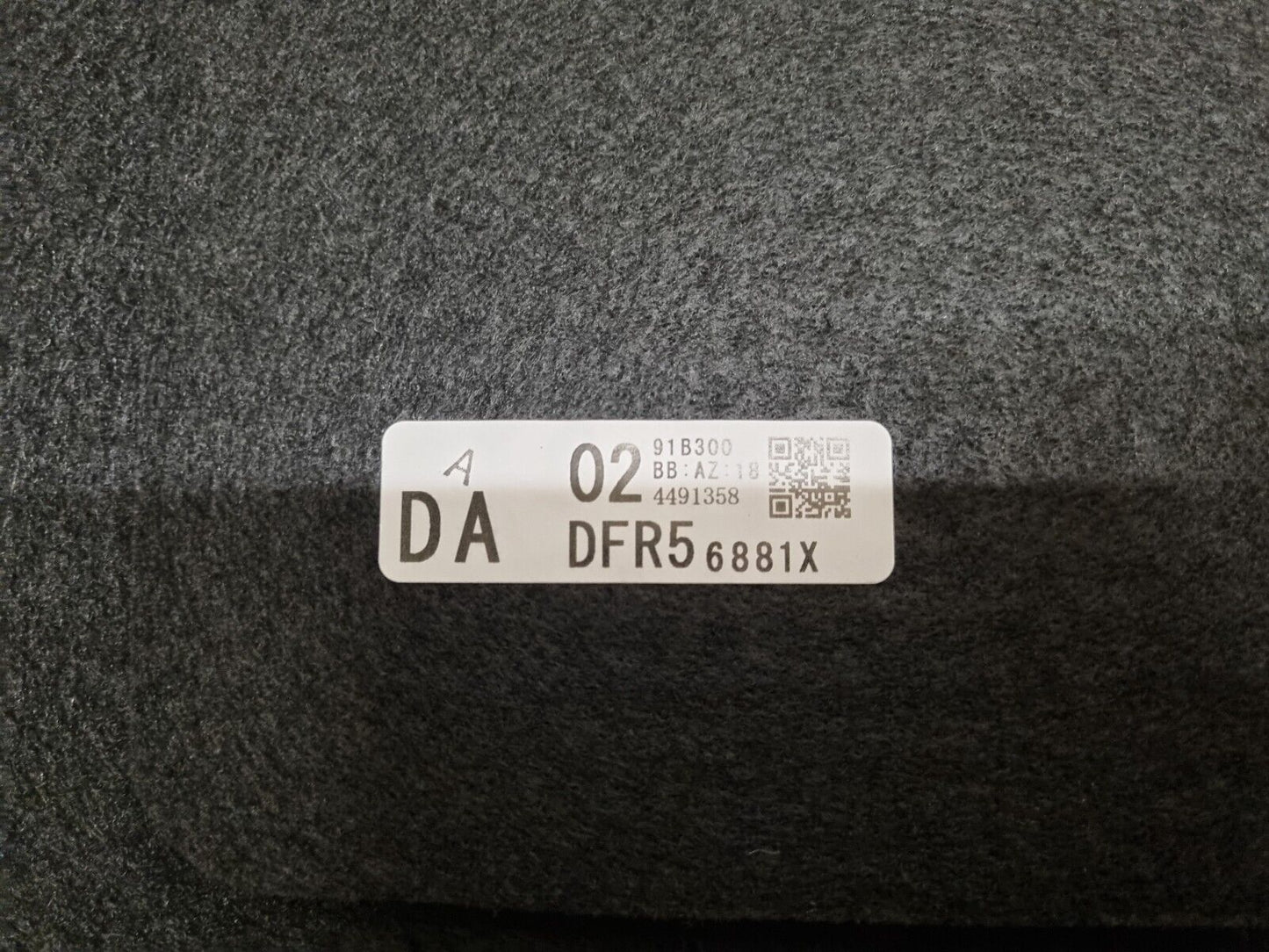 MAZDA CX-30 (DM) 2019-2023 GENUINE BOOT FLOOR CARPET COVER LINER MAT DFR56881X