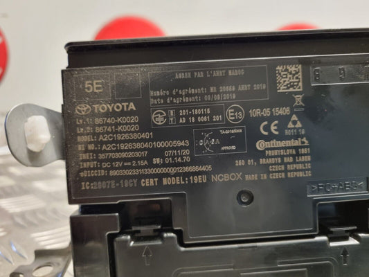 TOYOTA YARIS MK4 2020-2023 GENUINE EMERGENCY SOS CONTROL MODULE 86740-K0020