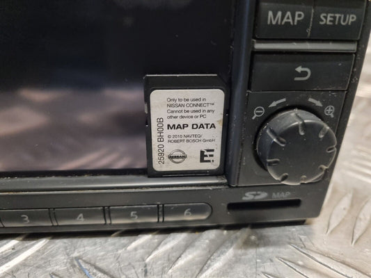 NISSAN QASHQAI 2010-2013 SAT NAV MULTIMEDIA RADIO HEAD UNIT + SD MAP 25915BH10C