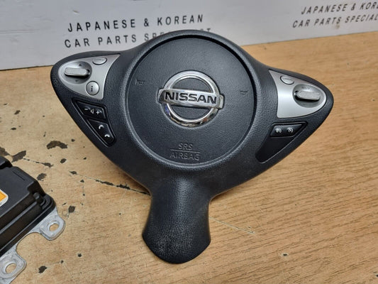 NISSAN JUKE 2014-2019 FACELIFT DRIVERS PASSENGERS SEAT BELTS MODULE AIRBAG KIT