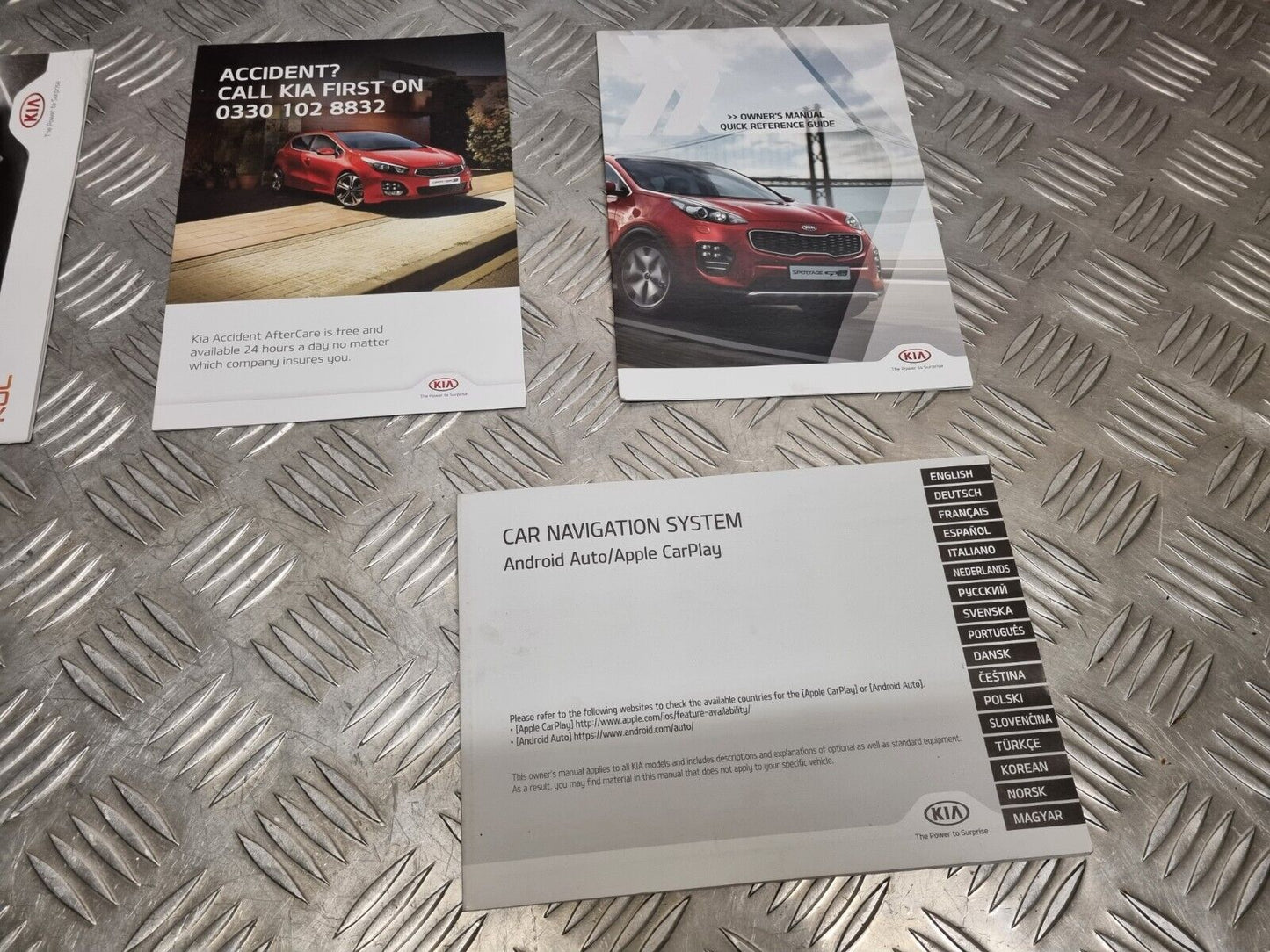 KIA SPORTAGE QL/QLe MK4 2016-2022 GENUINE OWNERS MANUAL HAND BOOK PACK WALLET