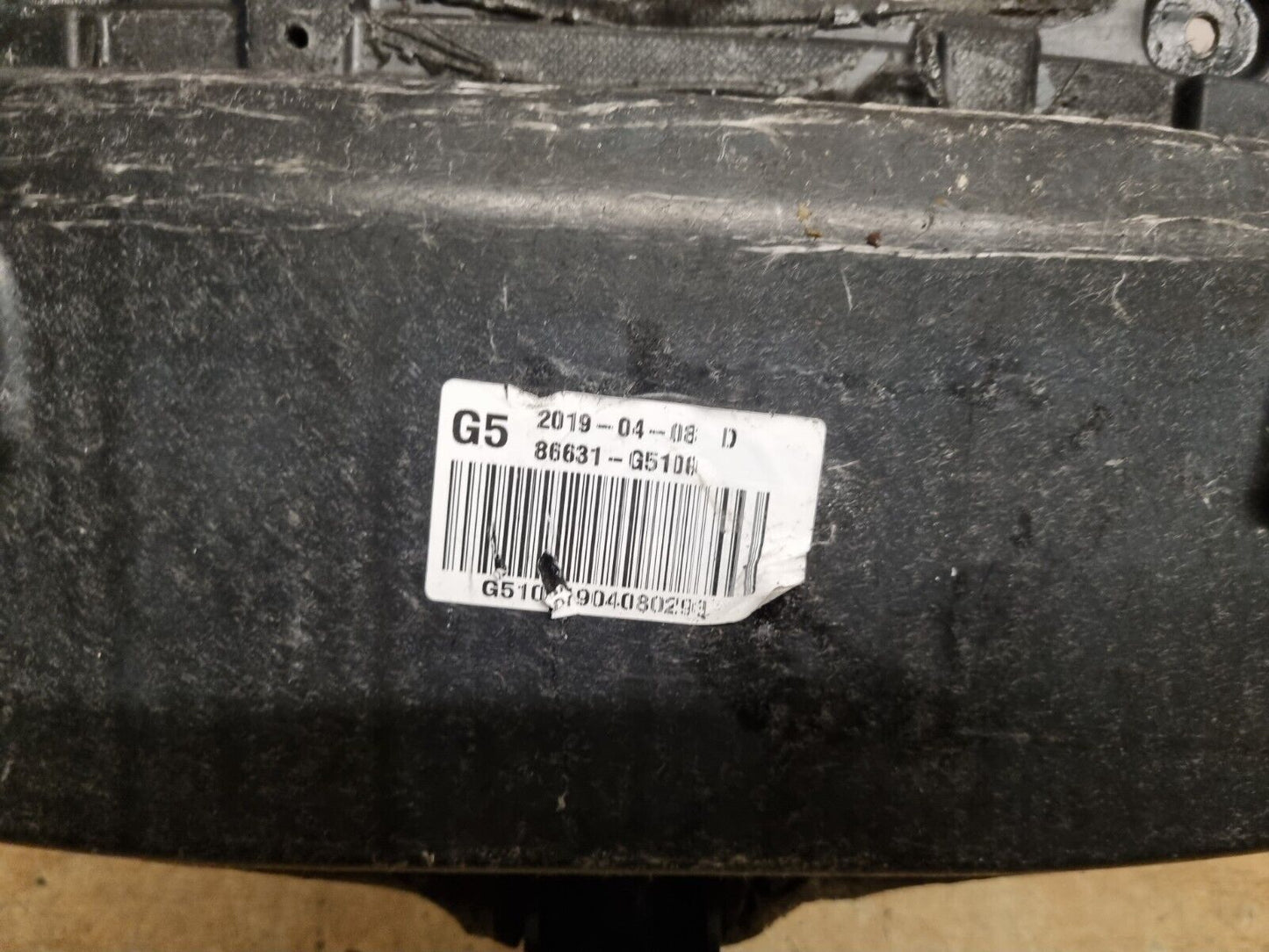 KIA NIRO MK1 DE 2017-2021 GENUINE REAR BUMPER REINFORCER CRASH BAR 86631-G5100