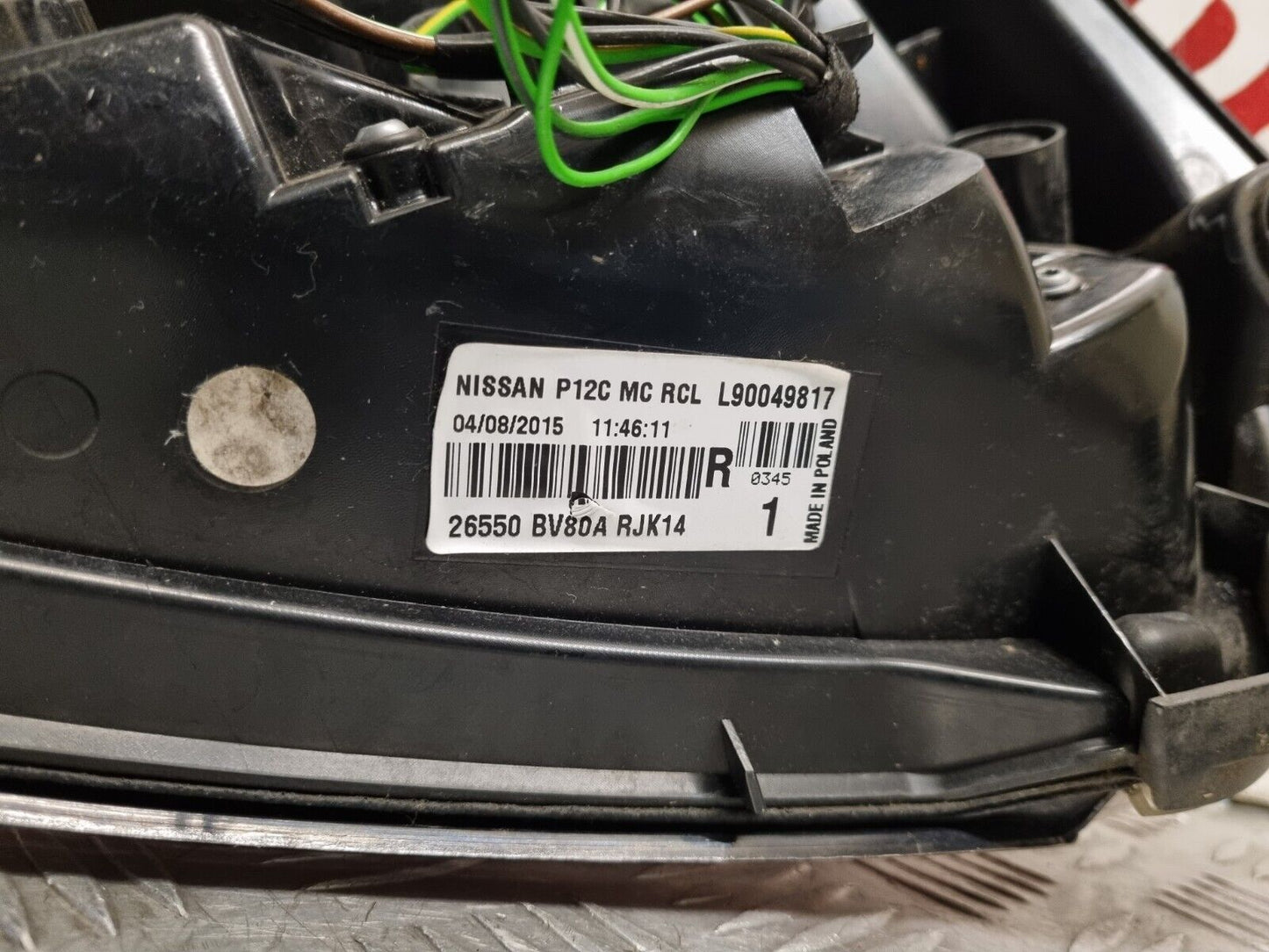 NISSAN JUKE F15 FACELIFT 2014-2019 GENUINE DRIVERS SIDE REAR OUTER BODY LIGHT