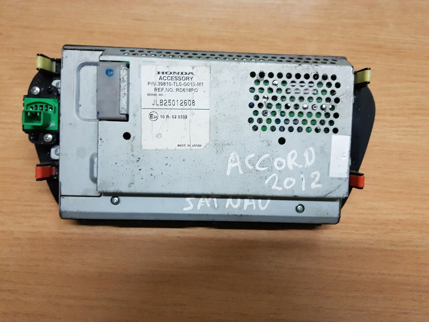 Honda Accord Sat Nav Screen P/N - 39810-Tl0-G010-M1 2009 - 2014 4