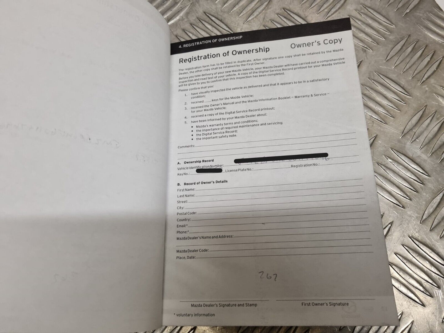 MAZDA 3 (BP) MK4 2019-2023 GENUINE OWNERS MANUAL HANDBOOK BOOK PACK WALLET