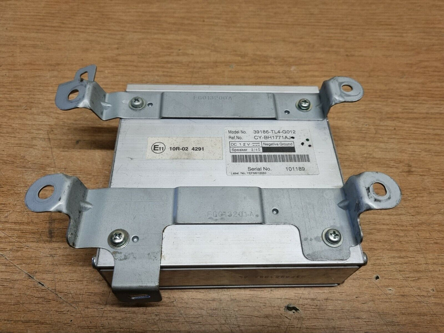 Honda Accord Mk8 Genuine Sound Audio Amplifier 39186-Tl4-G012 2009-2012 6