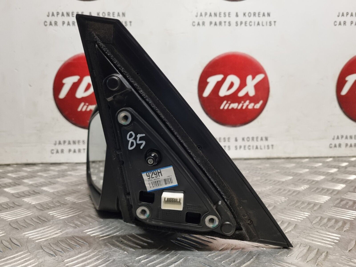 KIA CARENS (RP) MK3 2013-2019 PASSENGERS POWER FOLD PUDDLE LIGHT MIRROR 9H BLACK