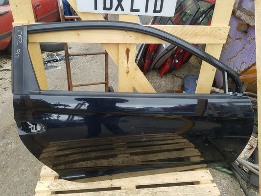 Honda CR-Z MK1 ZF13 Driver Side Front OSF Black Door Shell 2010-2015
