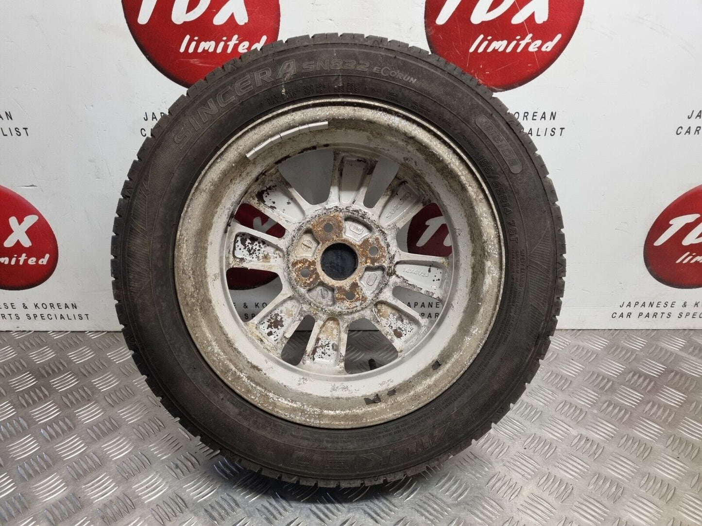 NISSAN PIXO 2009-2014 14" INCH GENUINE ALLOY WHEEL 6MM TYRE 155/65/14 68K5-445