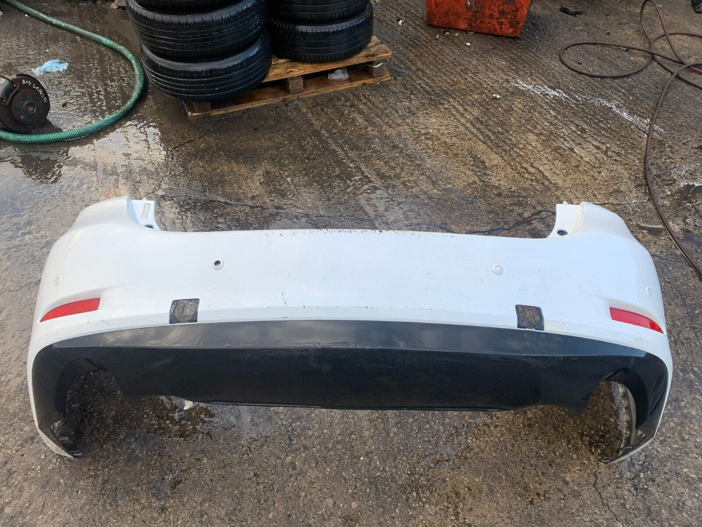 MAZDA 6 MK3 2014-2017 SALOON PRE-FACELIFT GENUINE REAR BUMPER WHITE